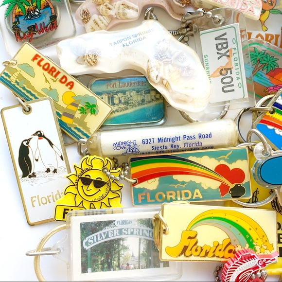 ✨Vintage✨FLORDIA✨MIAMI✨KEY WEST✨Keychains ornament